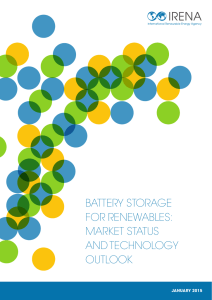 Battery Storage for Renewables: Market Status and