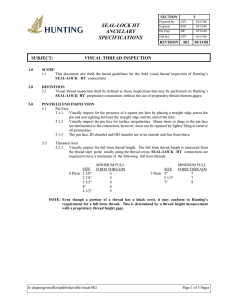 Visual Thread Inspection  PDF