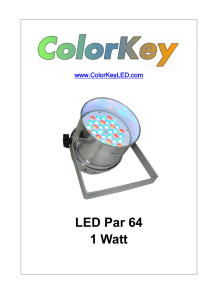 LED Par 64 1 Watt