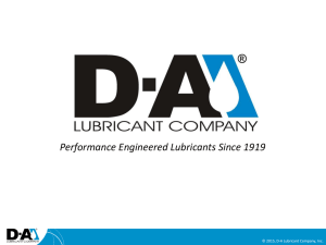 Performance Engineered Lubricants Since 1919