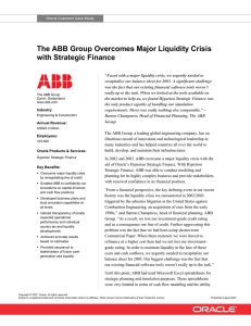 The ABB Group: Oracle Customer Case Study