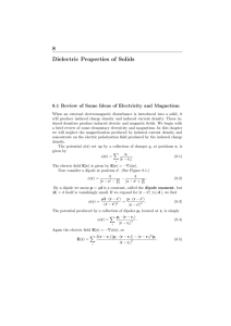 8 Dielectric Properties of Solids