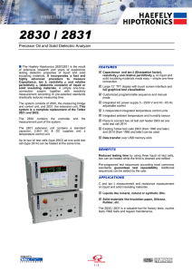 Precision Oil and Solid Dielectric Analyzer