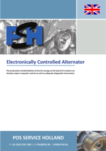 Electronically Controlled Alternator POS SERVICE