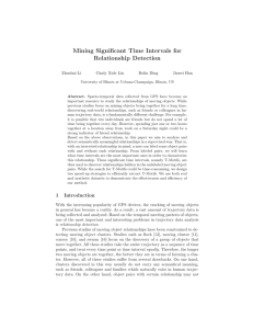 Mining Significant Time Intervals for Relationship Detection