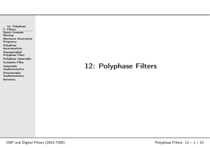 12: Polyphase Filters
