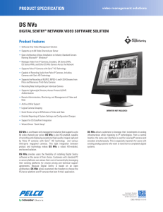 Pelco DS NVs Digital Sentry Network Video Software Solution