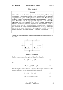 Mesh Analysis