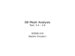 08-Mesh Analysis - Dr. Henry Louie