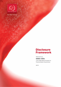 Disclosure Framework Report - ESES CSDs