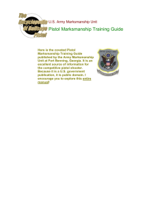 US Army Marksmanship Unit Pistol Training Guide
