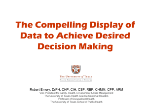 The Compelling Display of Data to Achieve Desired Decision Making