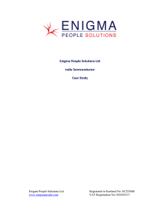 Enigma People Solutions Ltd indie Semiconductor Case Study