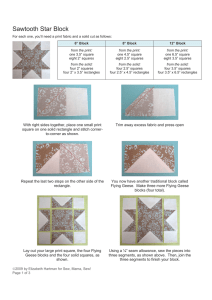 Sawtooth Star Block