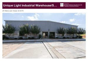 Unique Light Industrial Warehouse/S…