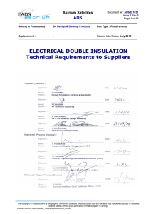 Electrical double insulation - Technical requirements - emits