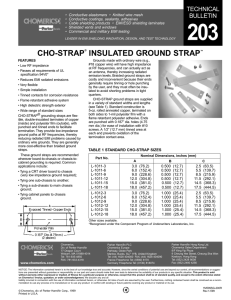 cho-strap® insulated ground strap