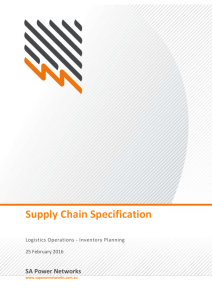 Supply Chain Specification
