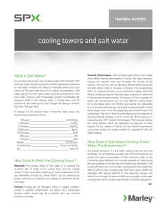 Cooling Towers and Salt Water White Paper