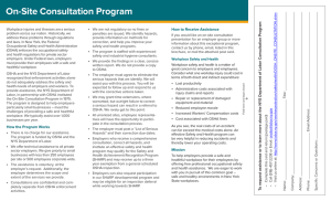 On-Site Consultation Program Brochure