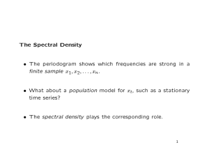 The Spectral Density