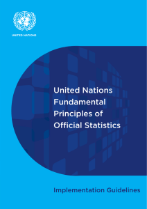 United Nations Fundamental Principles of Official Statistics