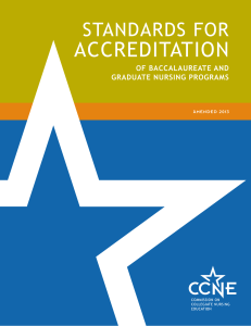 Standards for Accreditation of - American Association of Colleges of