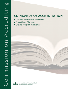 Standards of Accreditation - The Association of Theological Schools