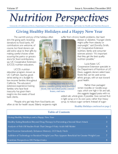 Nov/Dec 2012 - UC Davis Department of Nutrition