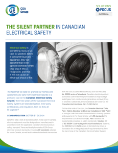 THE SILENT PARTNER IN CANADIAN ELECTRICAL SAFETY