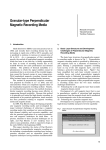 Granular-type Perpendicular Magnetic Recording Media
