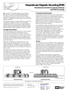 Perpendicular Magnetic Recording (PMR)