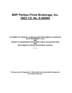BNP Paribas Prime Brokerage, Inc. (SEC I.D. No. 8