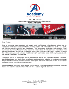 Academy Sports + Outdoors SMART Guide Effective February 2