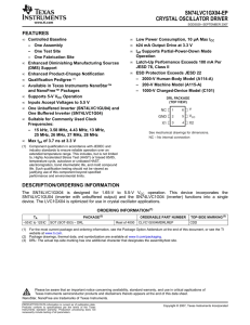 Crystal Oscillator Driver