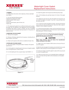 Watertight Cover Gasket Replacement Instructions