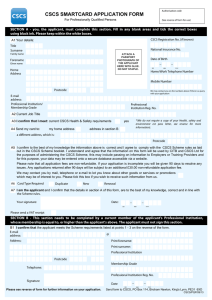 CSCS PQP Application Form - Institute of Demolition Engineers