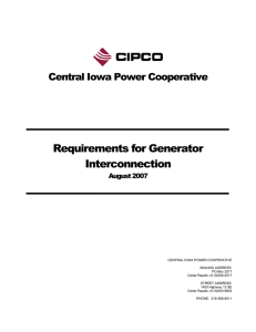 Requirements for Generator Interconnection