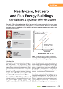 Nearly-zero, Net zero and Plus Energy Buildings