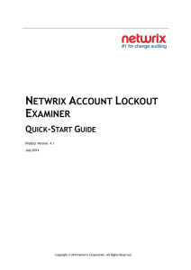 Netwrix Account Lockout Examiner Quick