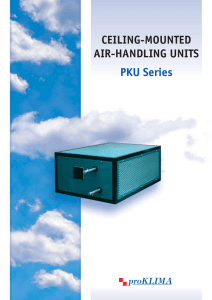 CEILING-MOUNTED AIR-HANDLING UNITS PKU Series