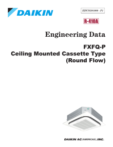 FXFQ-P Ceiling Mounted Cassette Type (Round Flow)