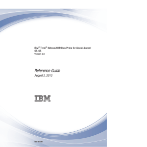 IBM Tivoli Netcool/OMNIbus Probe for Alcatel-Lucent OS