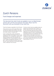 Zurich Pensions - Fund charges and expenses