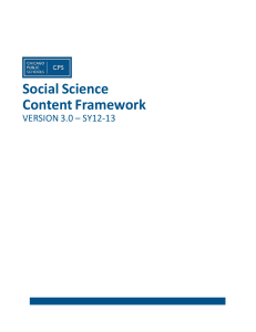 Social Science Content Framework