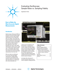 Evaluating Oscilloscope Sample Rates vs. Sampling Fidelity