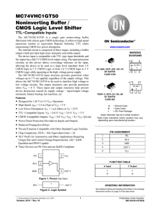 MC74VHC1GT50 - Noninverting Buffer / CMOS Logic Level Shifter