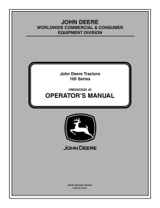 operator`s manual