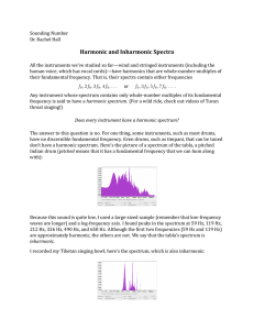 Harmonic and Inharmonic Spectra
