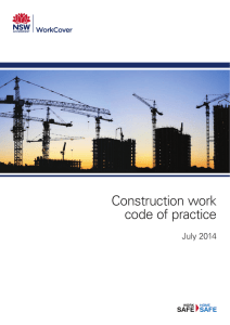 Construction work - SafeWork NSW